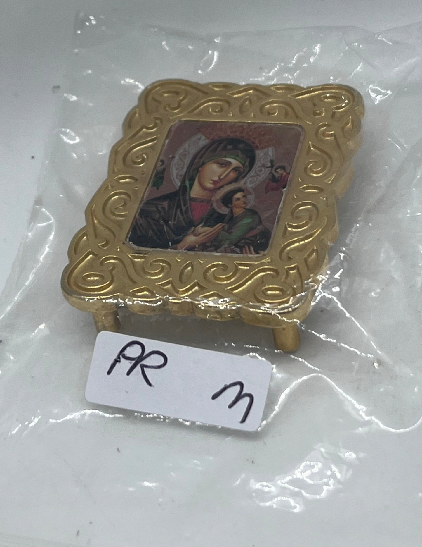 Dolls house metal framed ornate mirror
