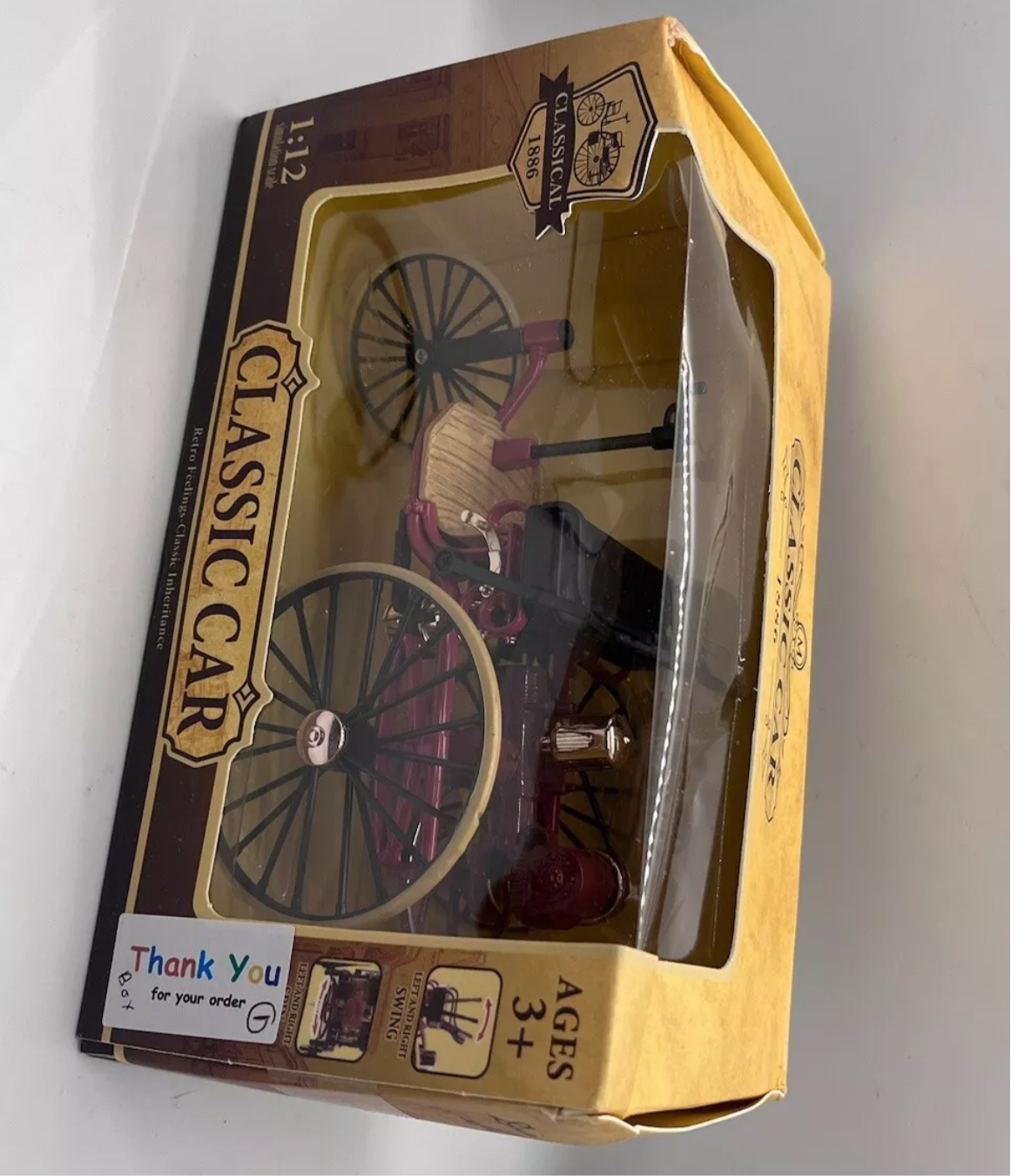 Dolls house new Victorian car in box