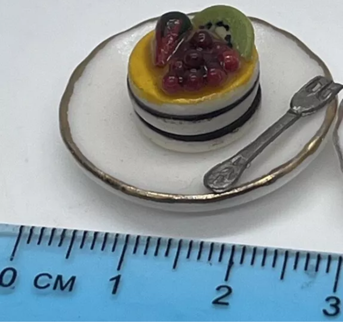 Dolls house handmade tart