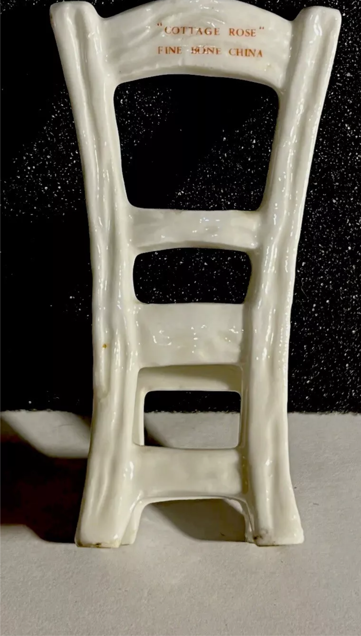 Dolls house 1/16? 1/12th? Bone China chair