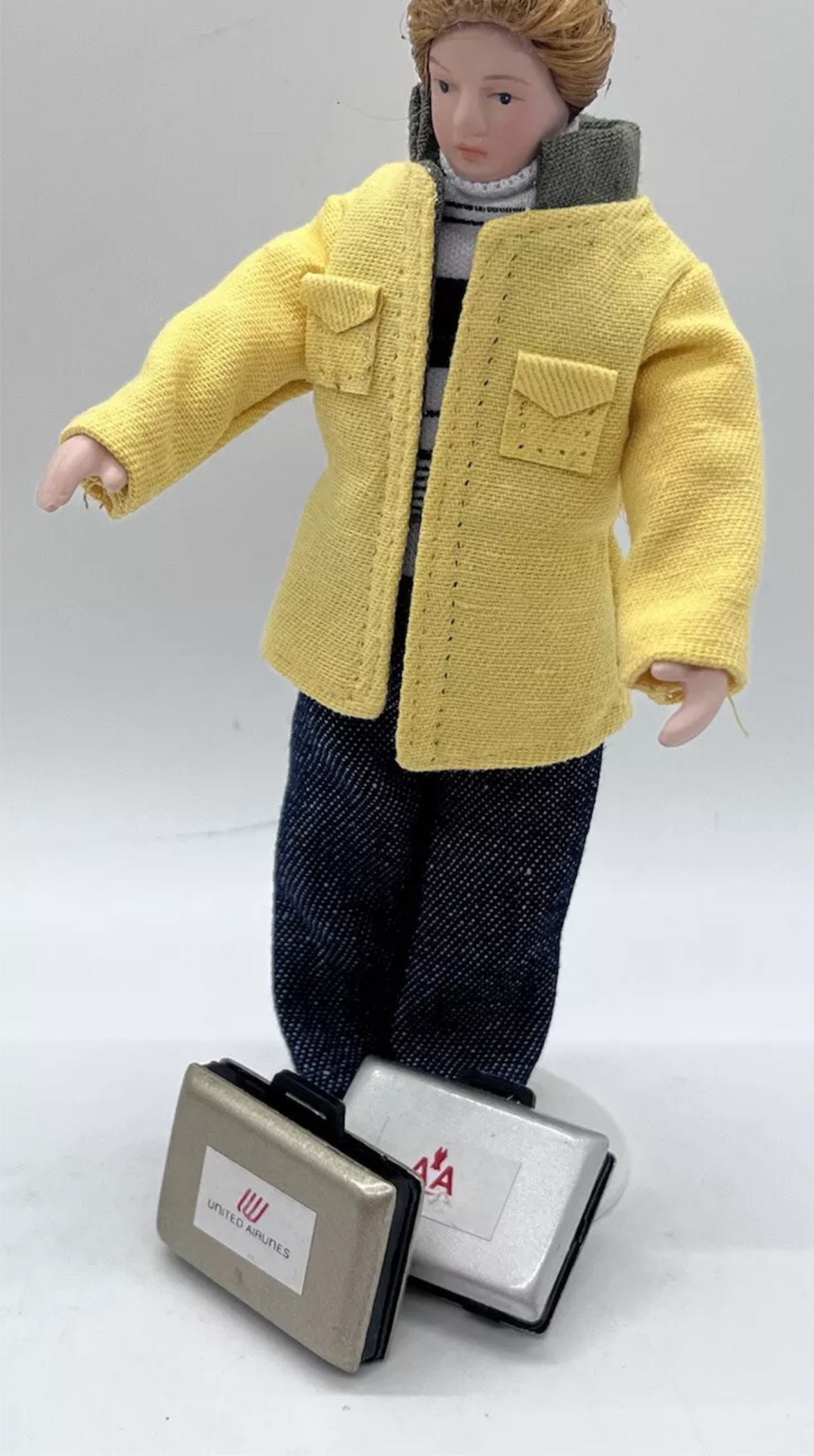 Dolls house suitcase pair airline