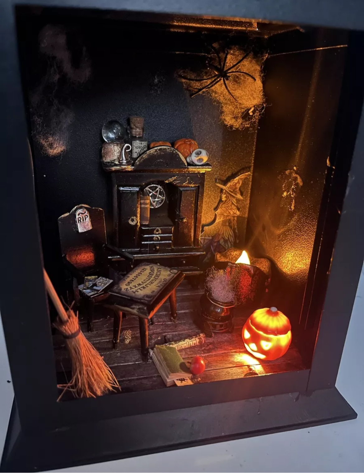 Dolls house Halloween lantern handmade