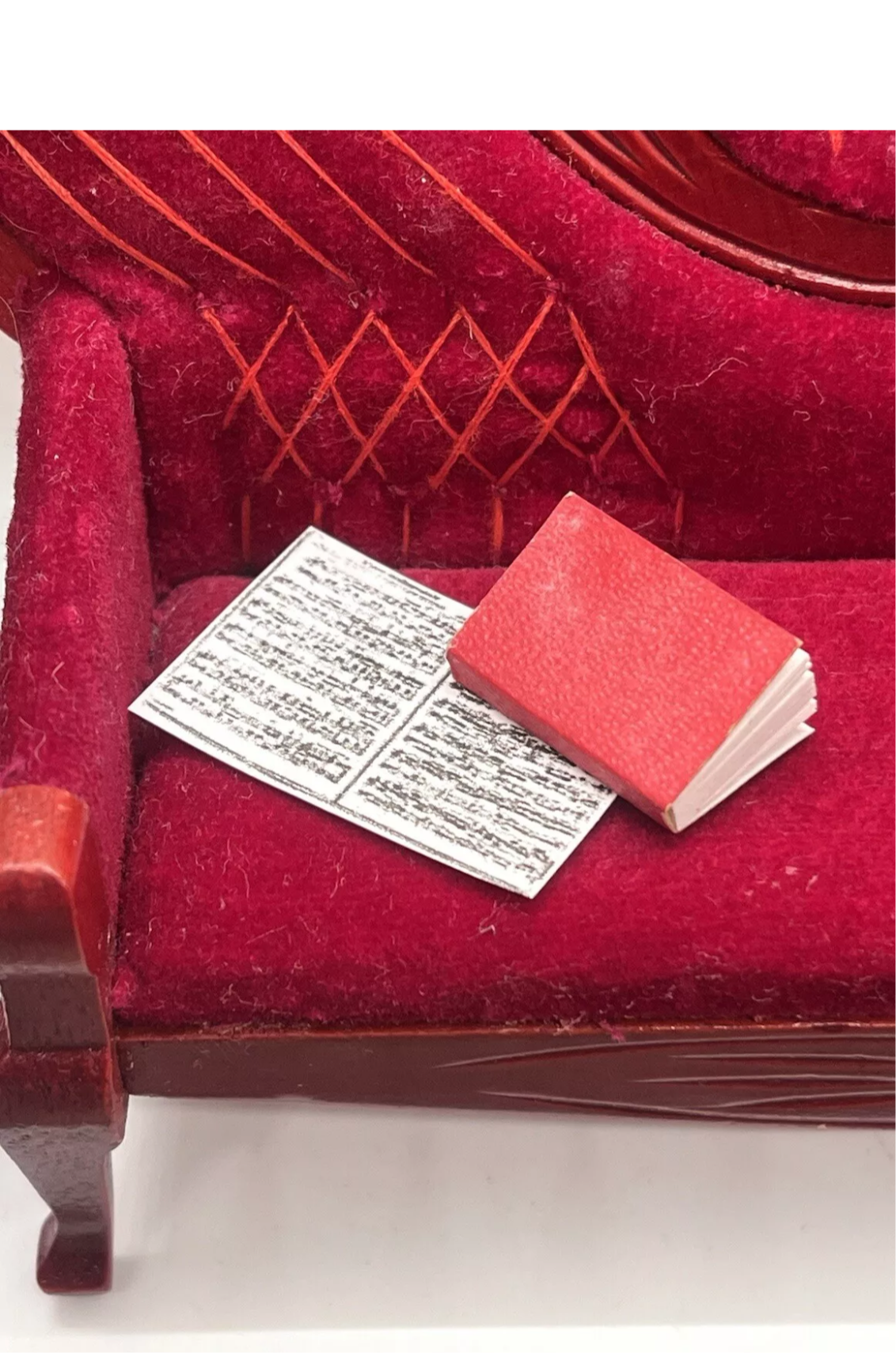 Dolls house Victorian lounge set & all accessories