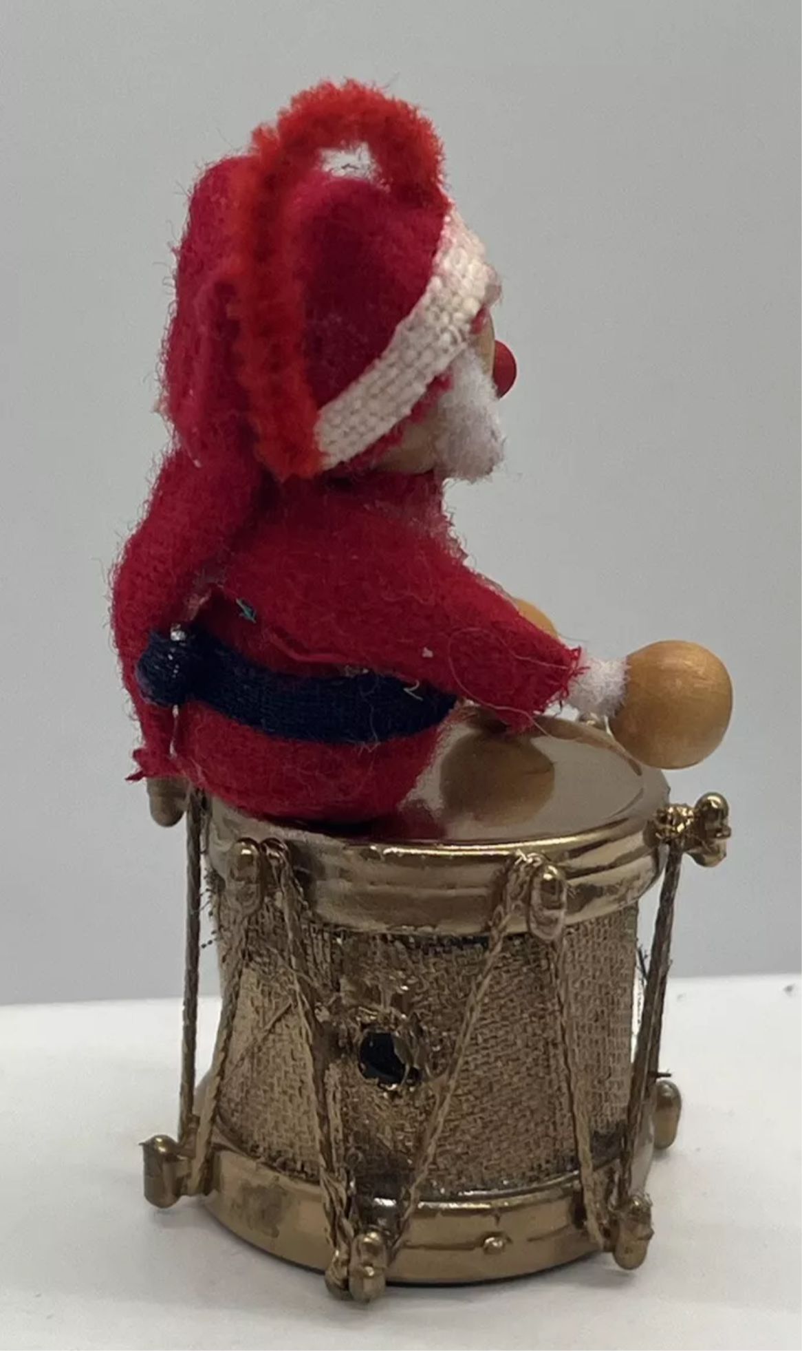 Dolls house Christmas drum & little santa