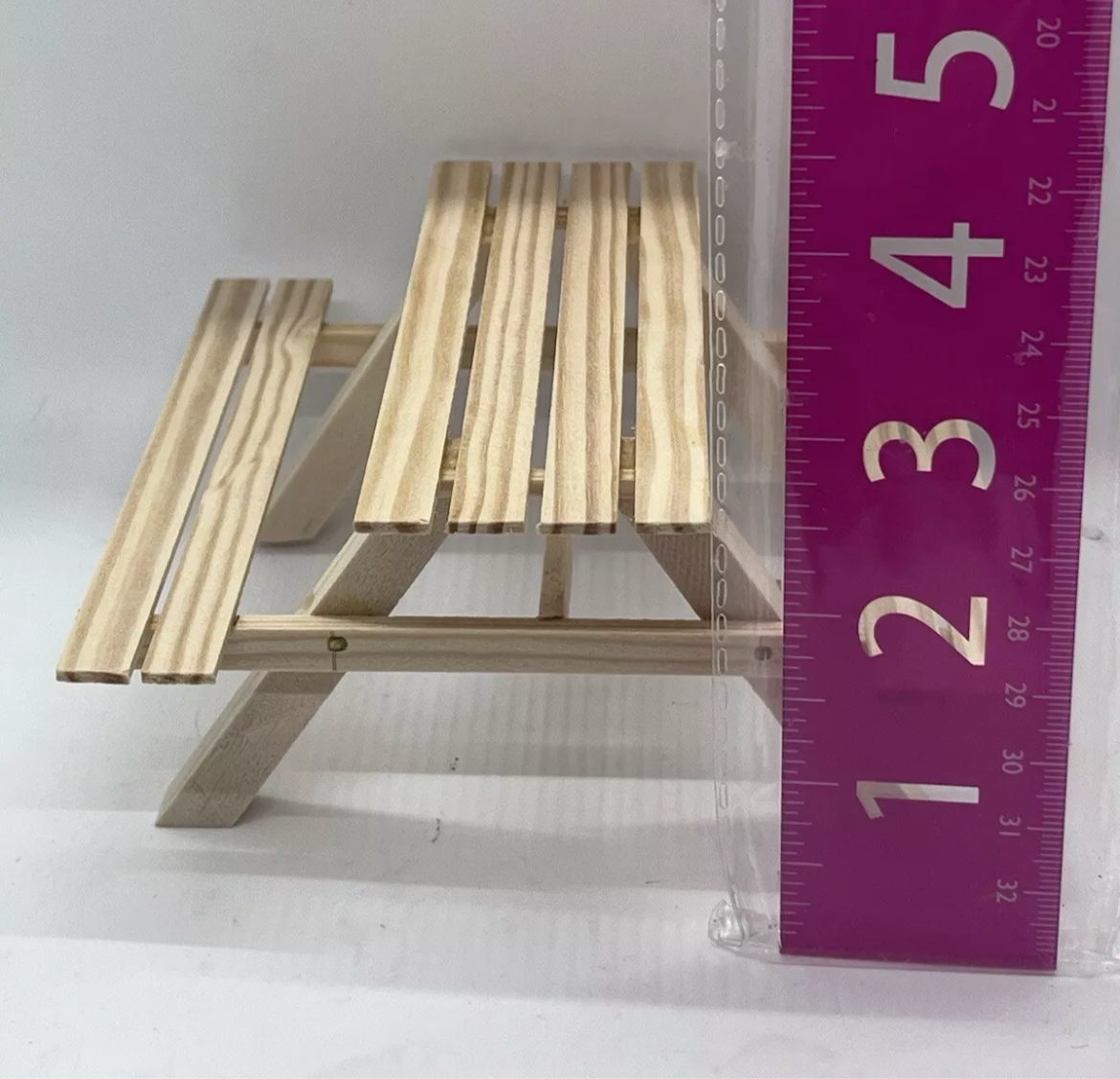 Dolls house picnic bench