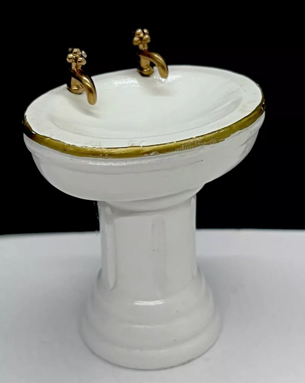 Dolls house wooden sink