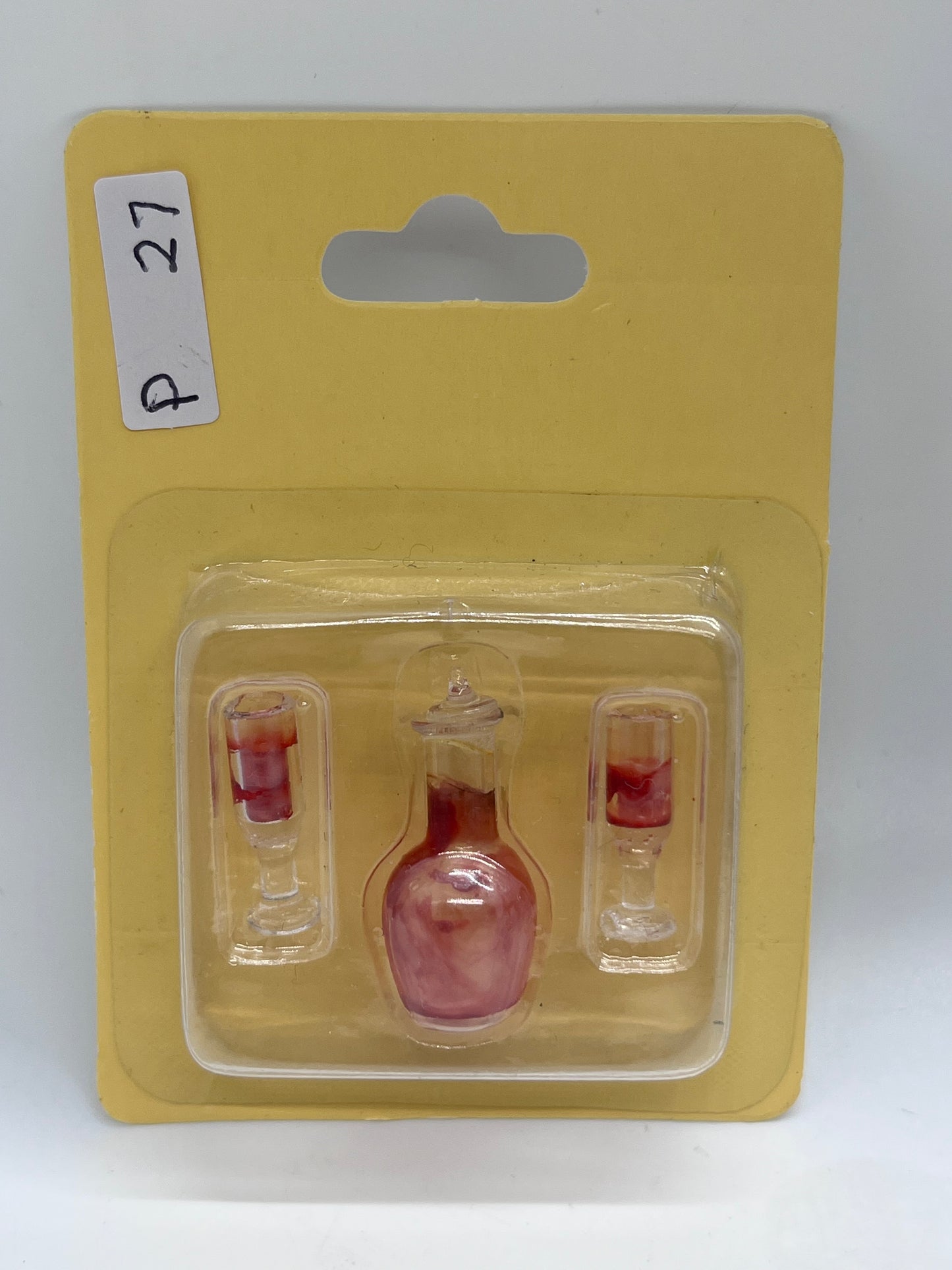Dolls house decanter and wine glasses