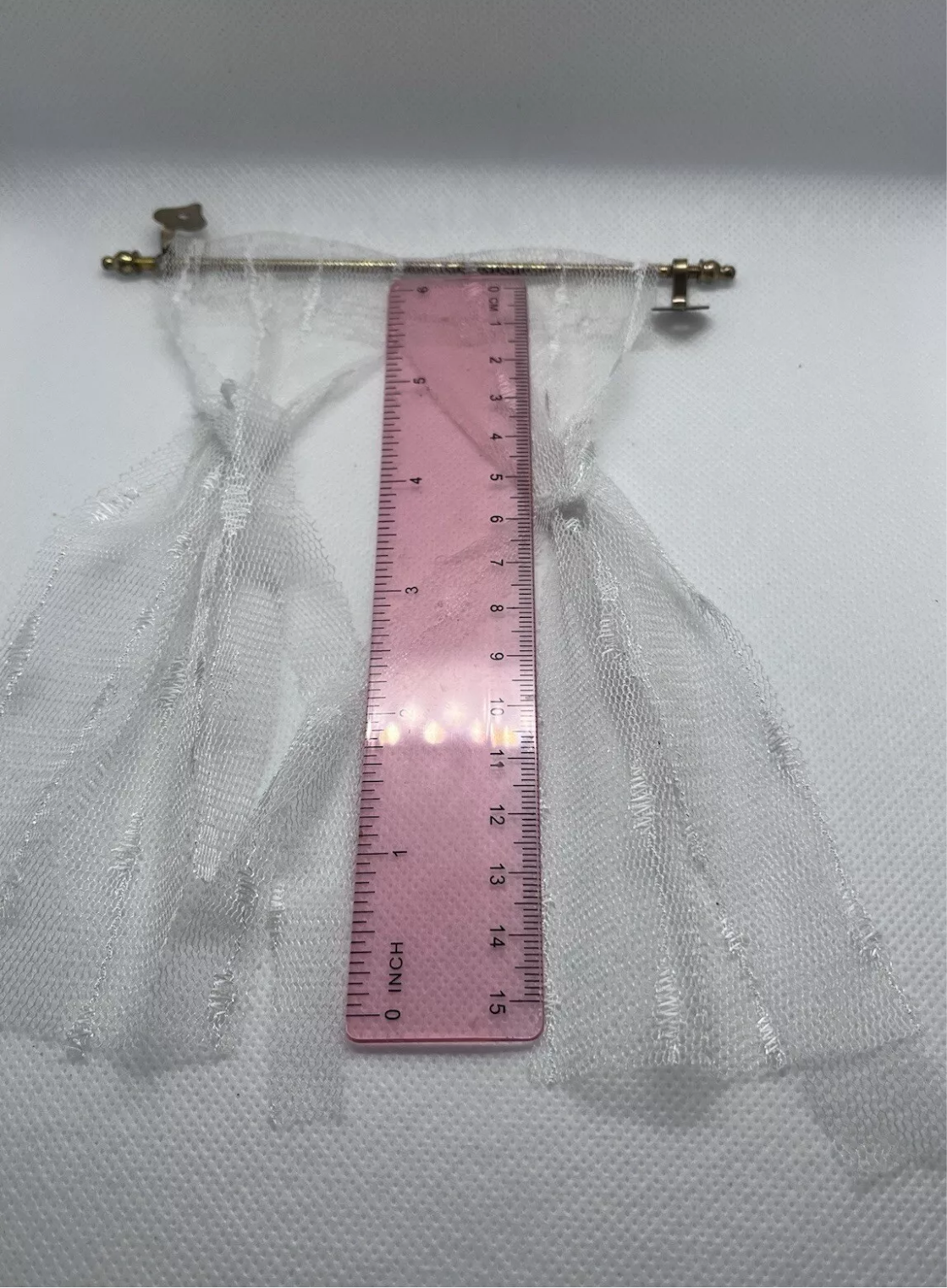 Dolls house 8 curtain poles brackets and screws free nets