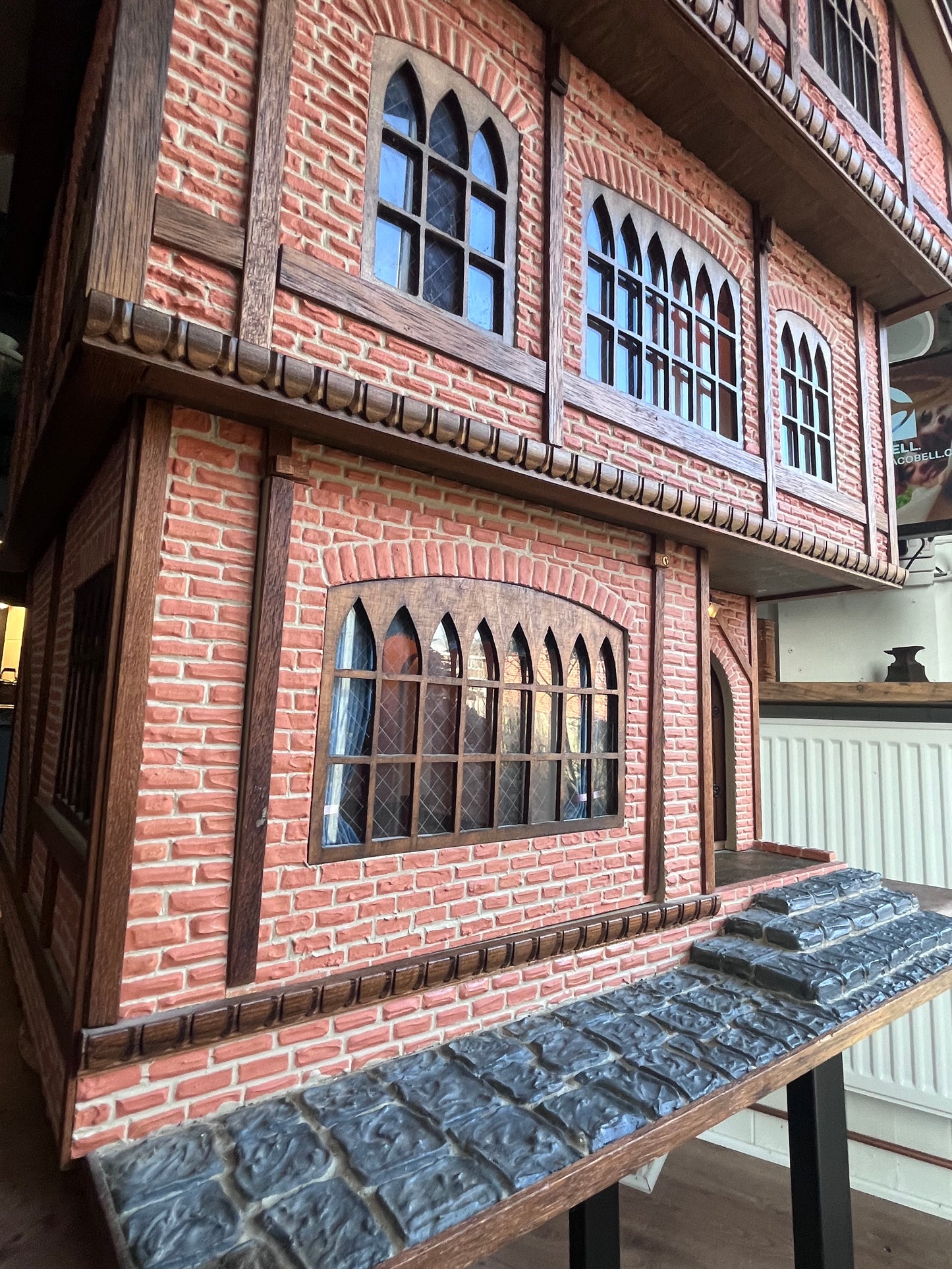 Large hand crafted dolls house with full electrics 1/12th scale