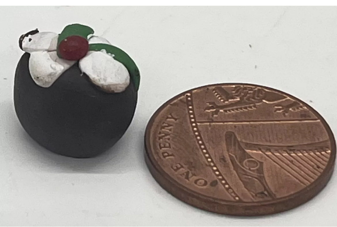 Dolls house Christmas pudding