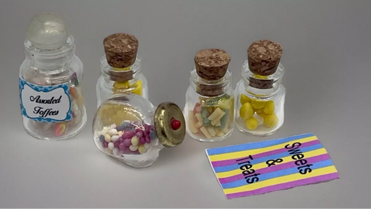 Dolls house sweet shop sweets set