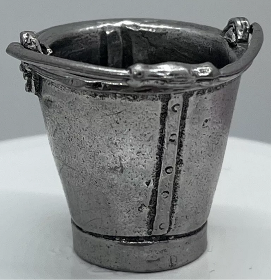 Dolls house pewter bucket