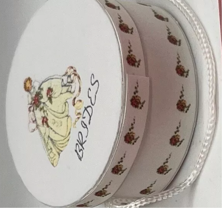 Dolls house wedding hat boxes bridal new x 2