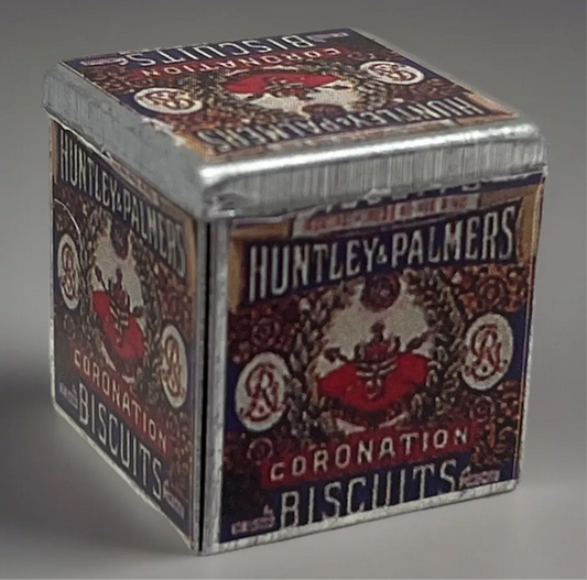 Dolls house coronation biscuit tin new