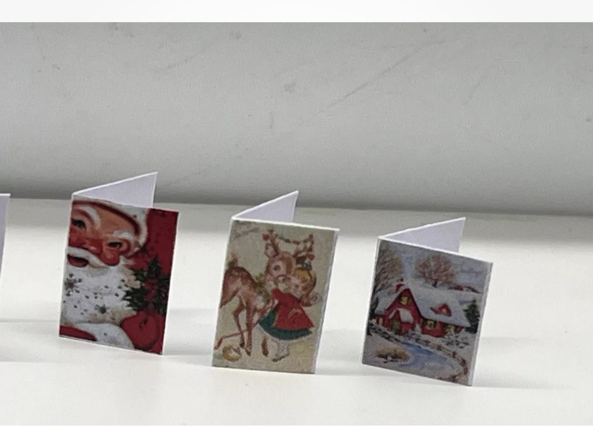 Dolls house Christmas cards set of 6 NEW