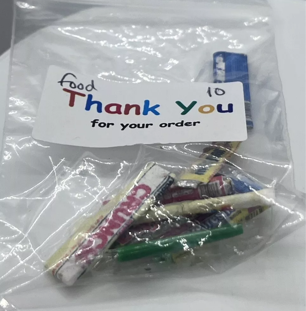 Dolls house sweets wrapped new