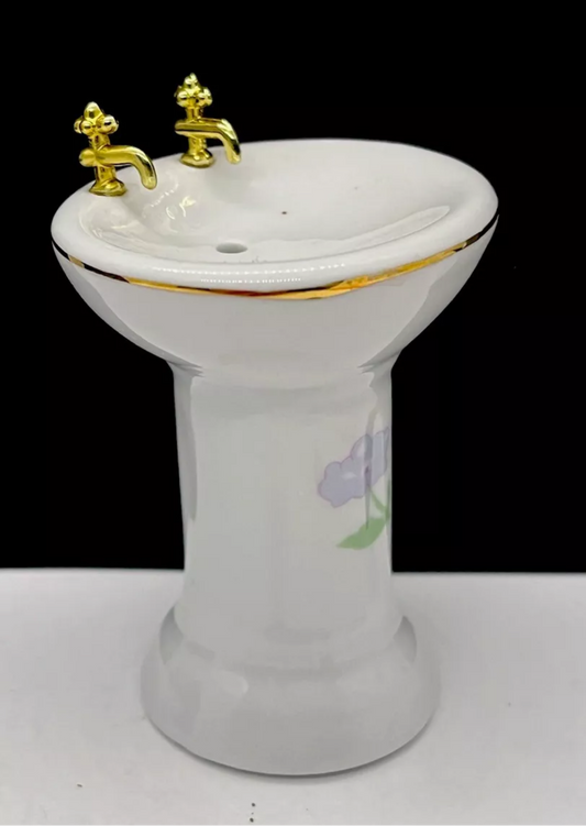 Dolls house porcelain sink