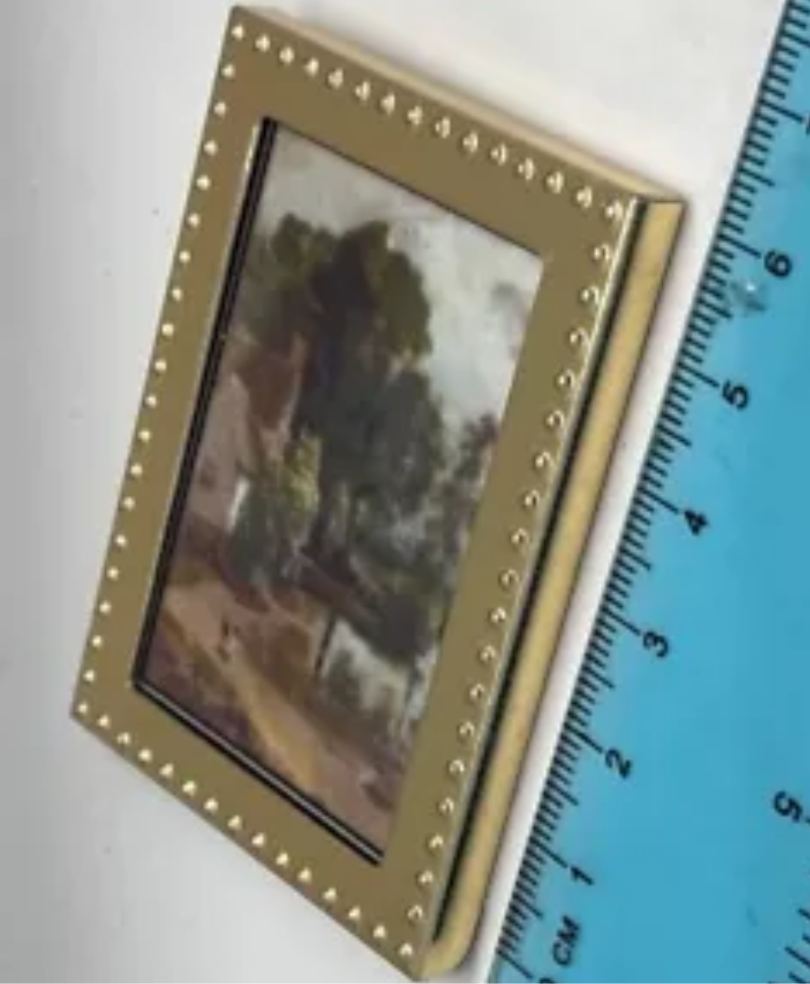 Dolls house print in frame