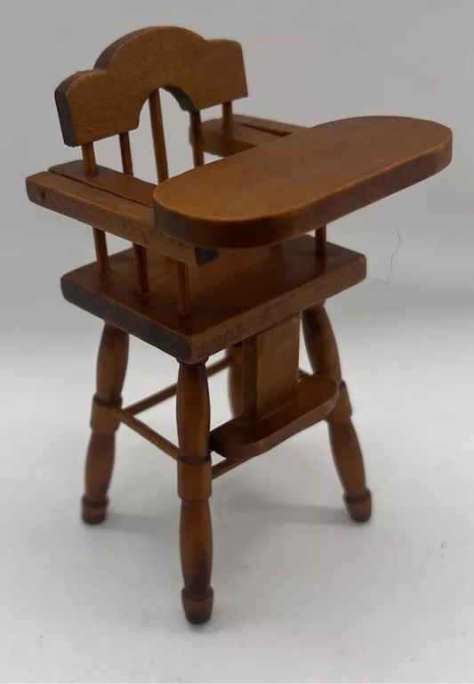 Dolls house highchair wooden
