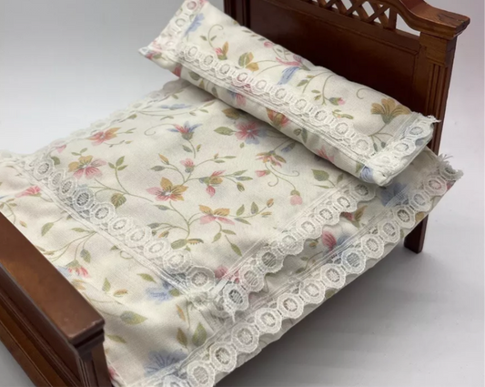 Dolls house bedding set handmade