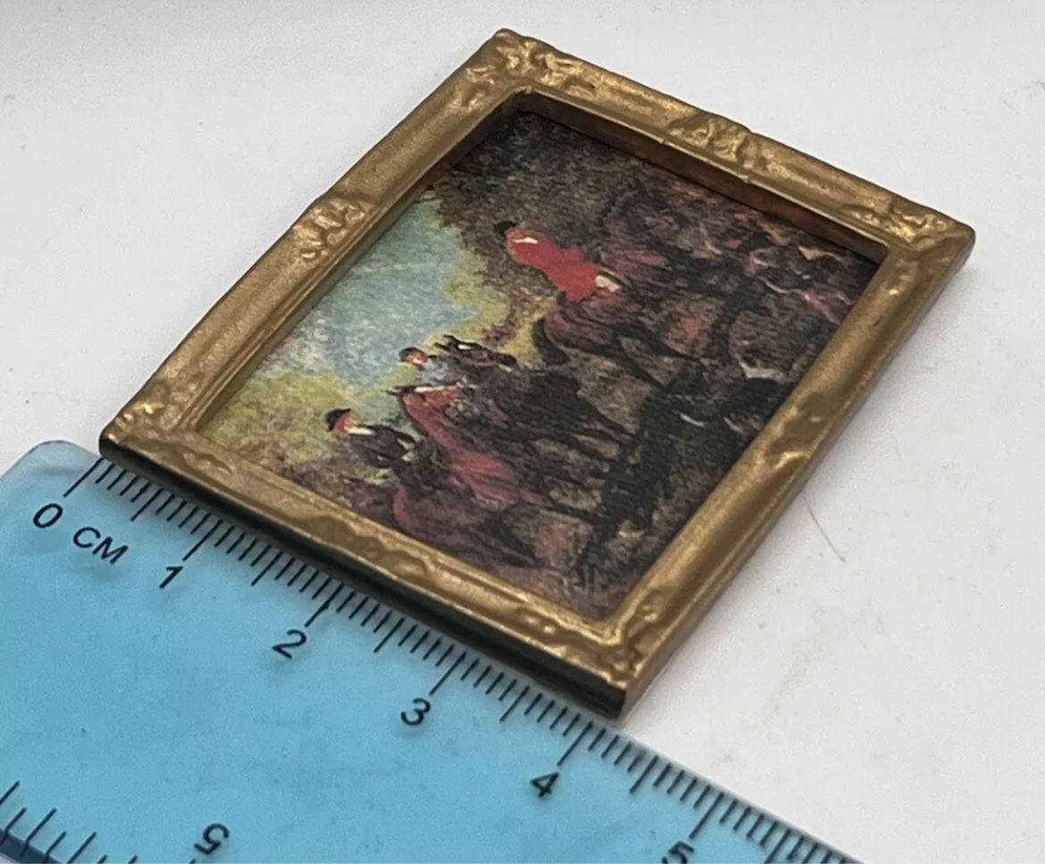 Dolls house print in frame