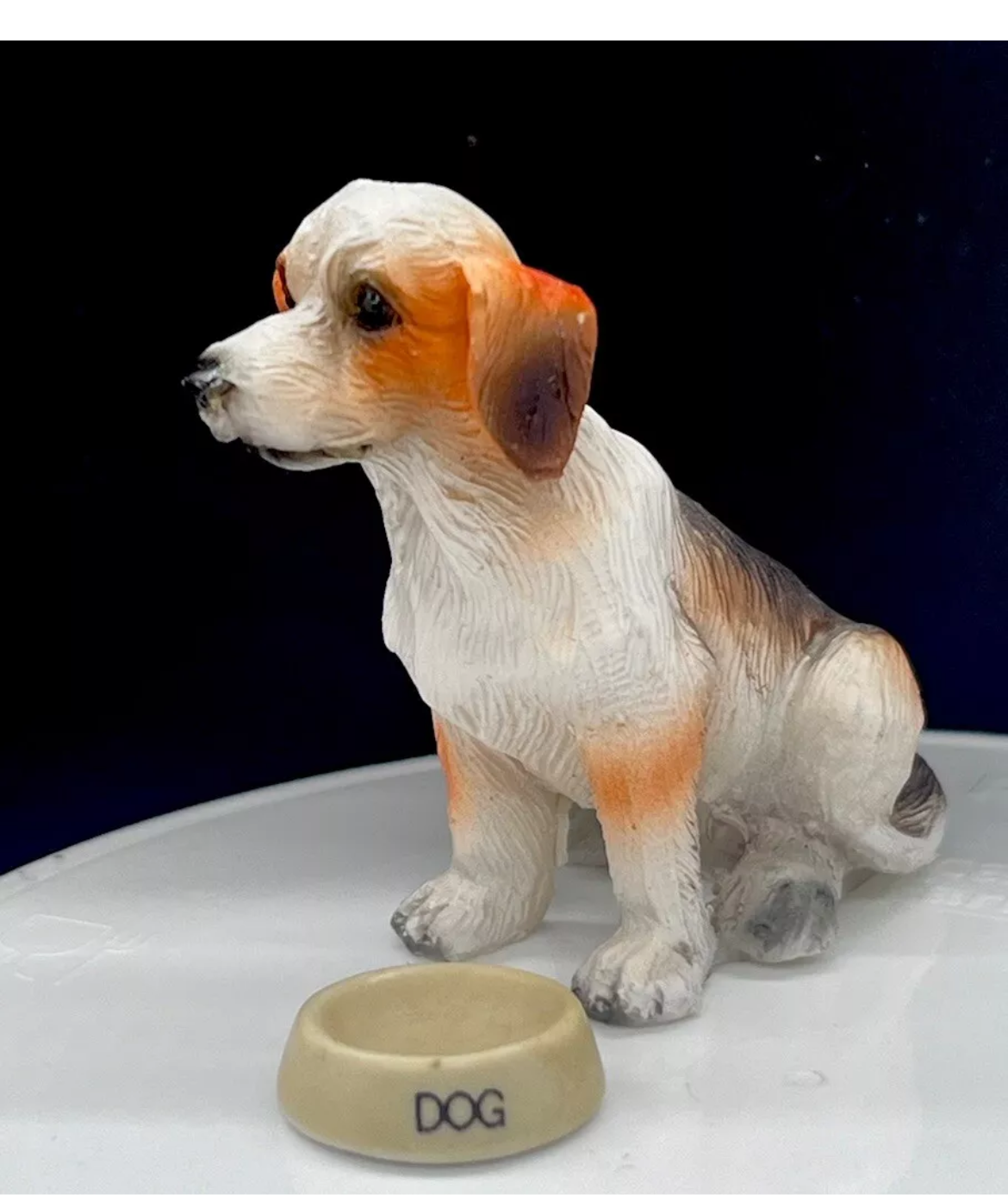 Dolls house large dog and bowl