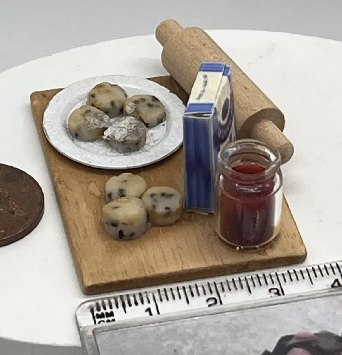 Dolls house kitchen accessory baking