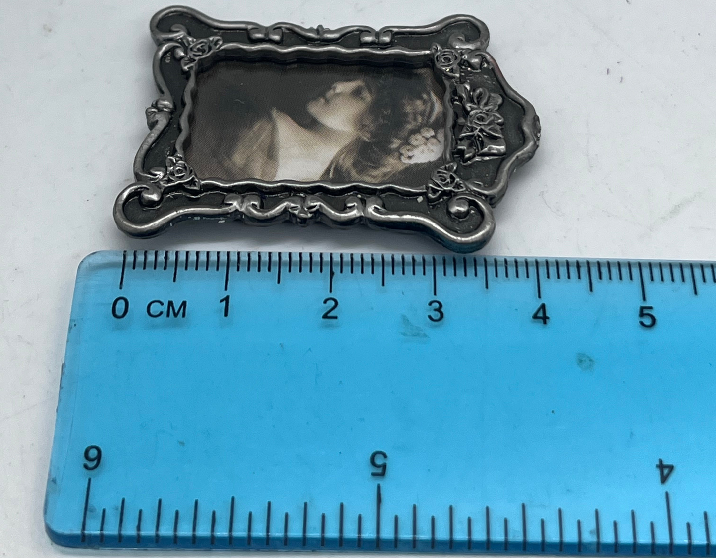 Dolls house Victorian medium print in metal frame