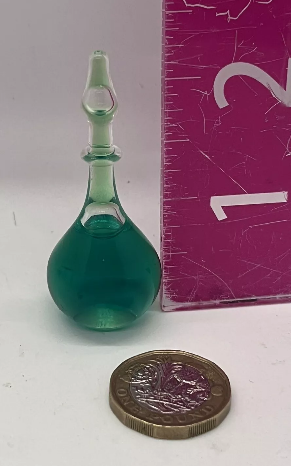 Dolls house chemist medicine large glassware rare handmade