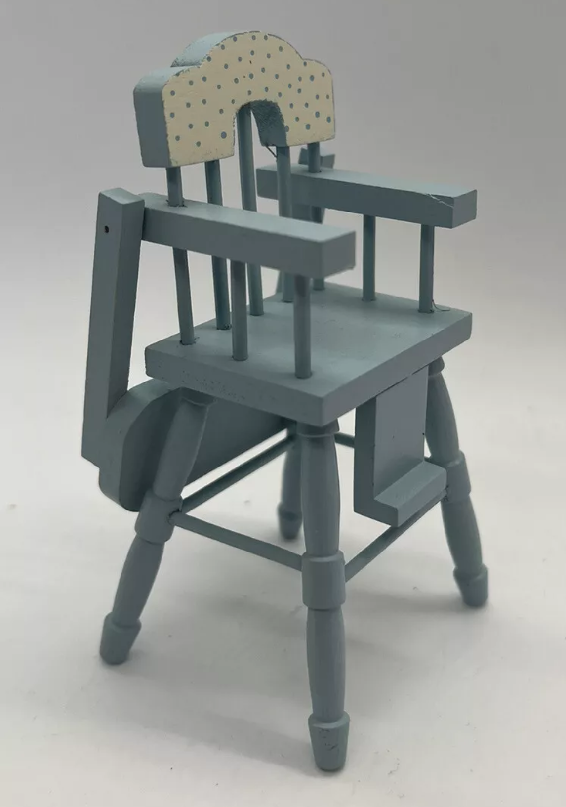 Dolls House high chair blue