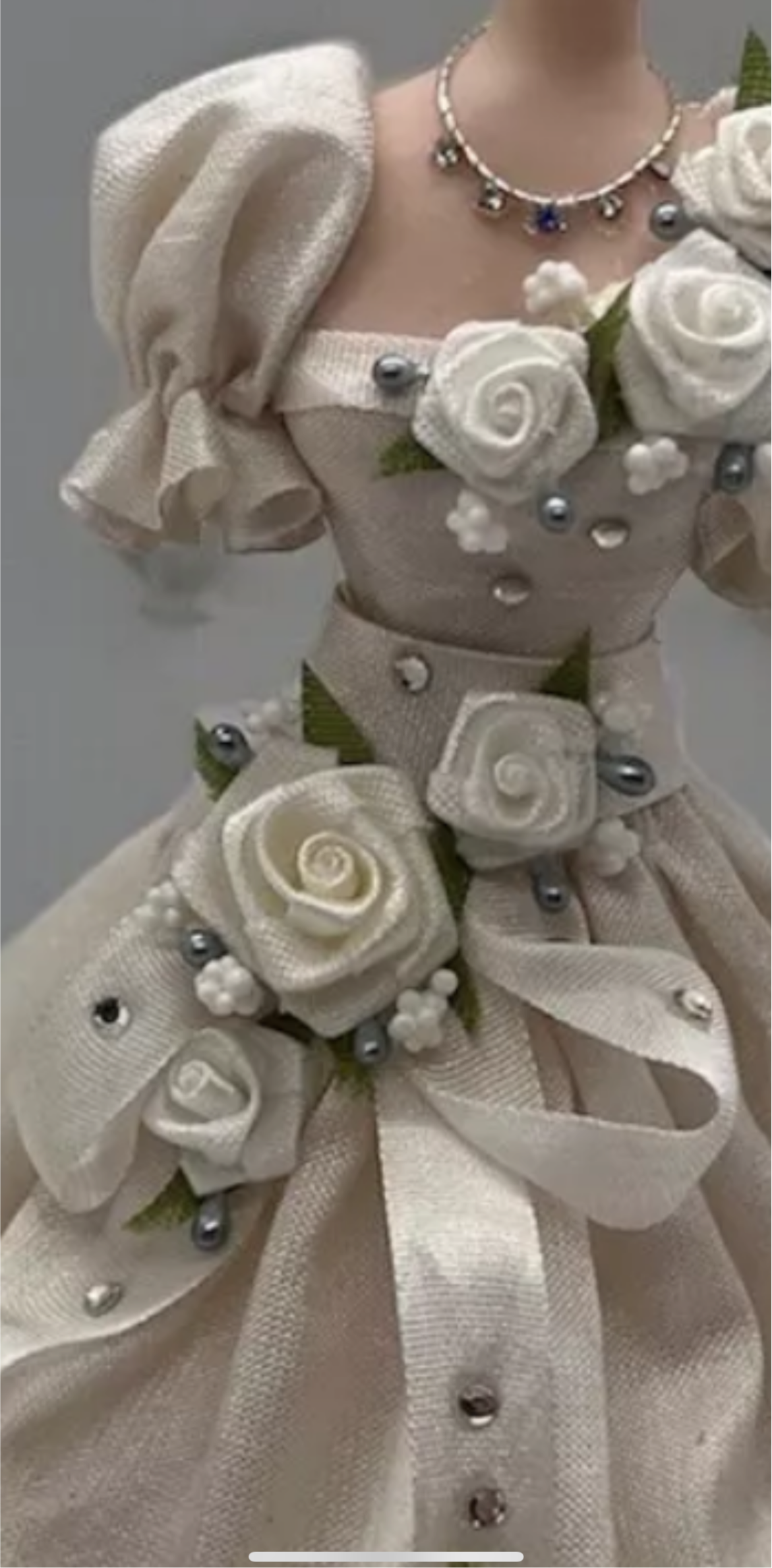 Dolls house mannequin bridal shop wedding