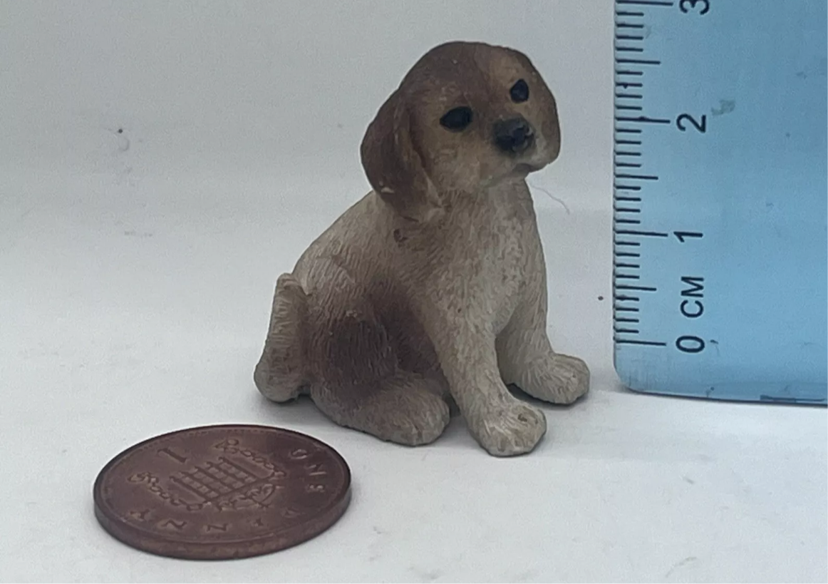 Dolls house dog resin