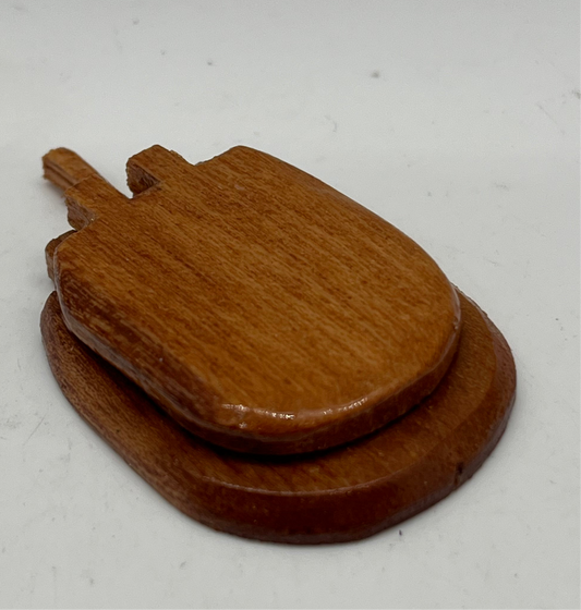 Dolls house wooden toilet seat
