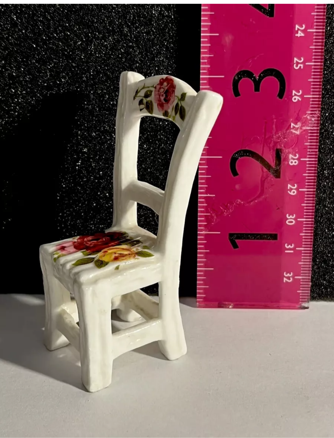 Dolls house 1/16? 1/12th? Bone China chair