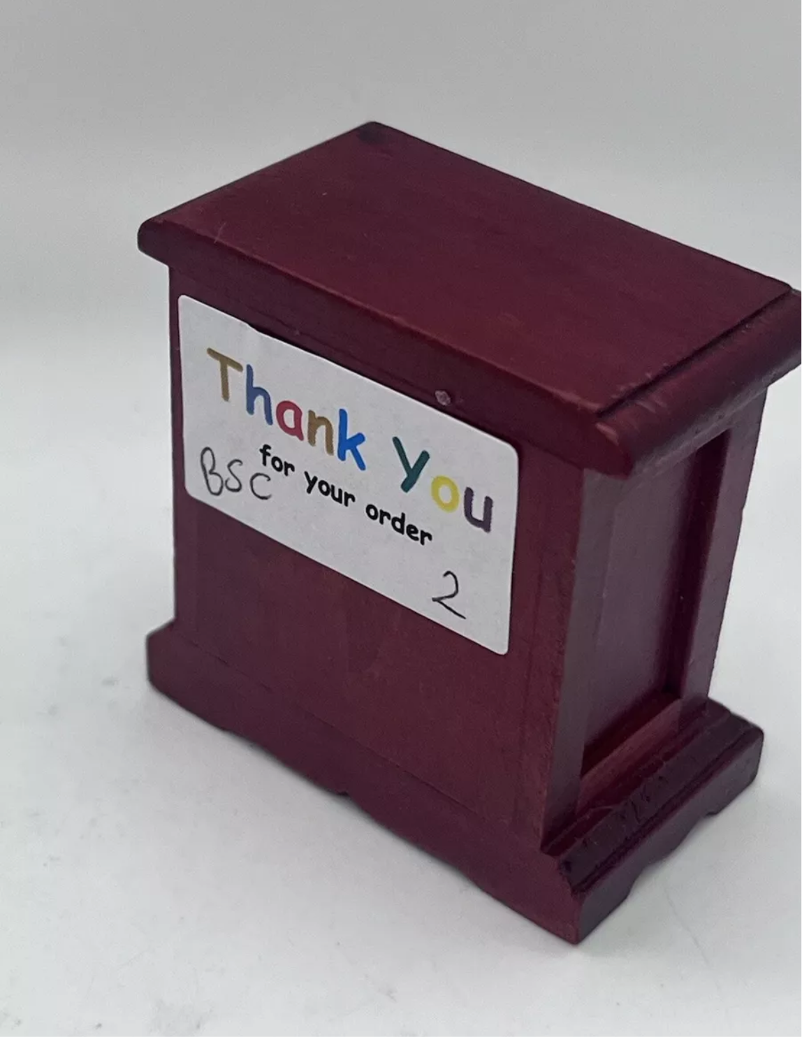 Dolls house bedside cabinet