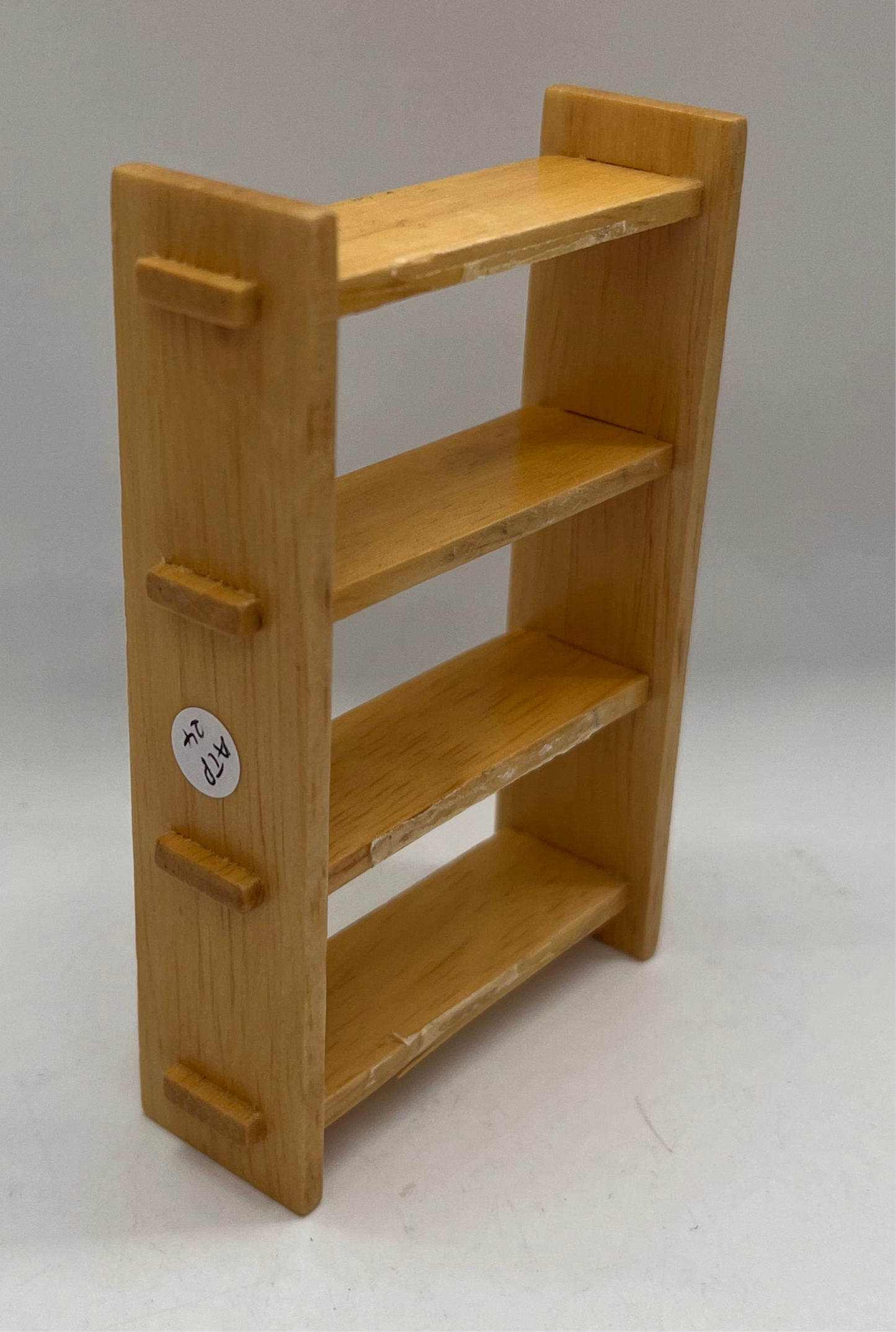 Dolls house wooden shelving unit