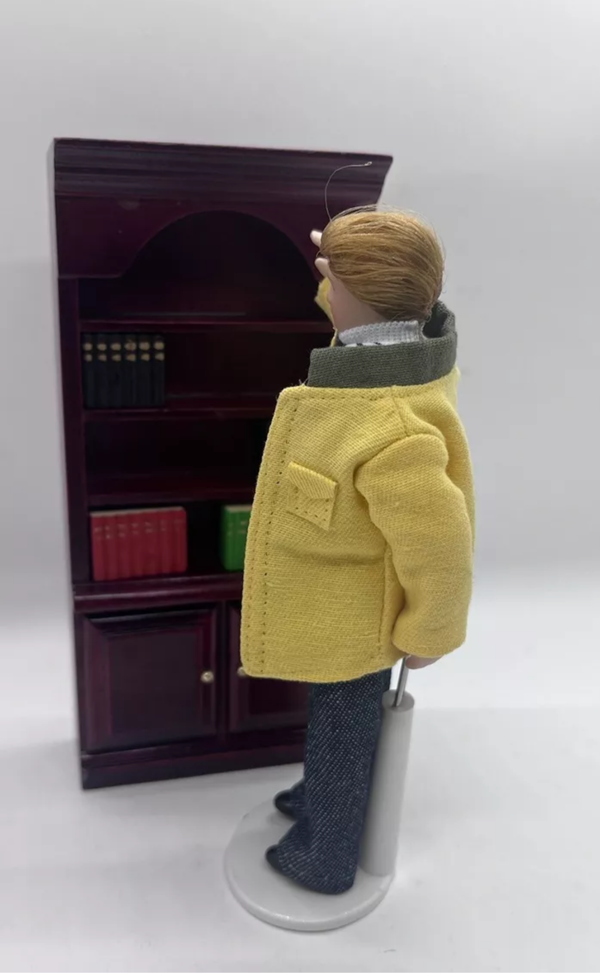 Dolls house bookcase with book blocks