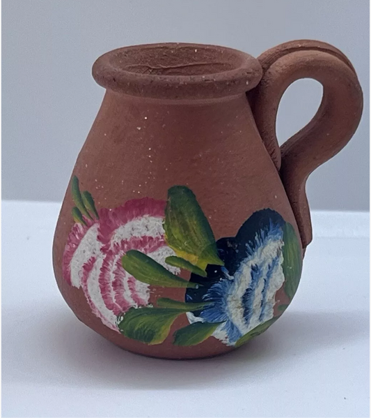 Dolls house large garden jug hand decorated