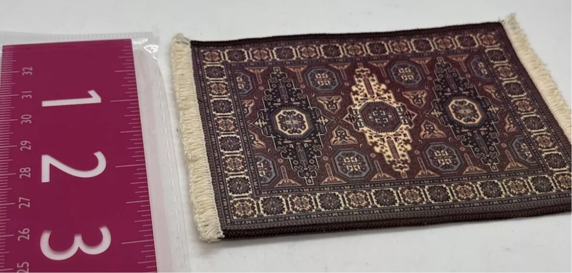 Dolls house rug medium 5 inch (nearly)