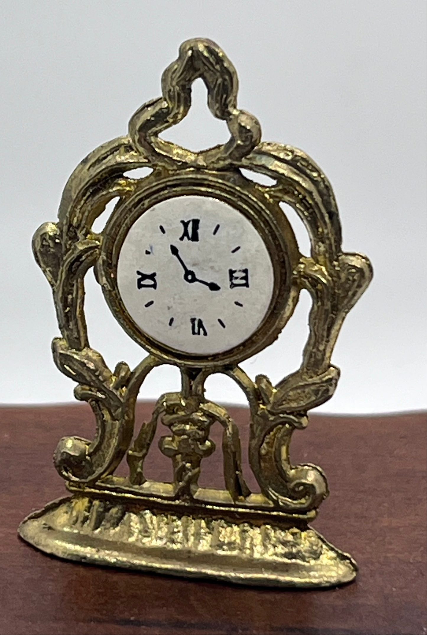 Dolls house victorian mantle clock