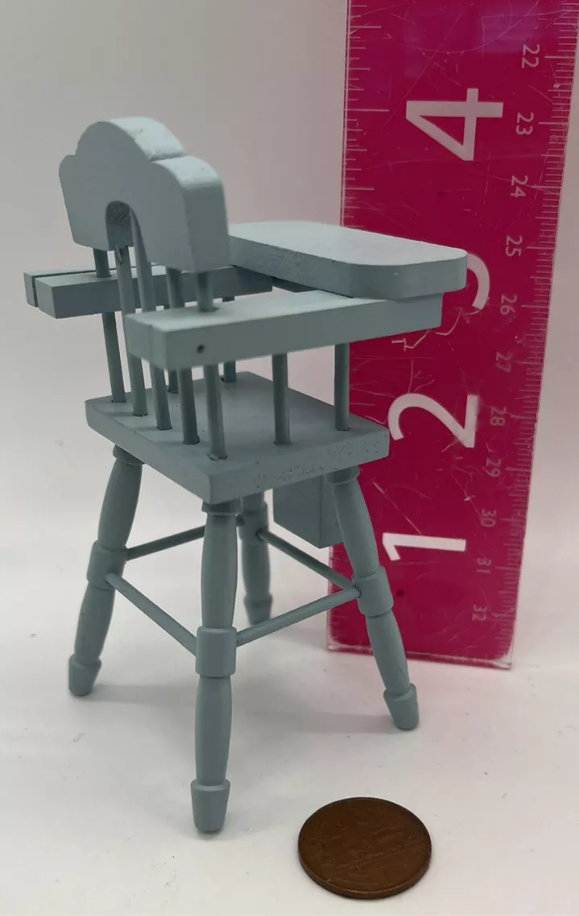 Dolls House high chair blue