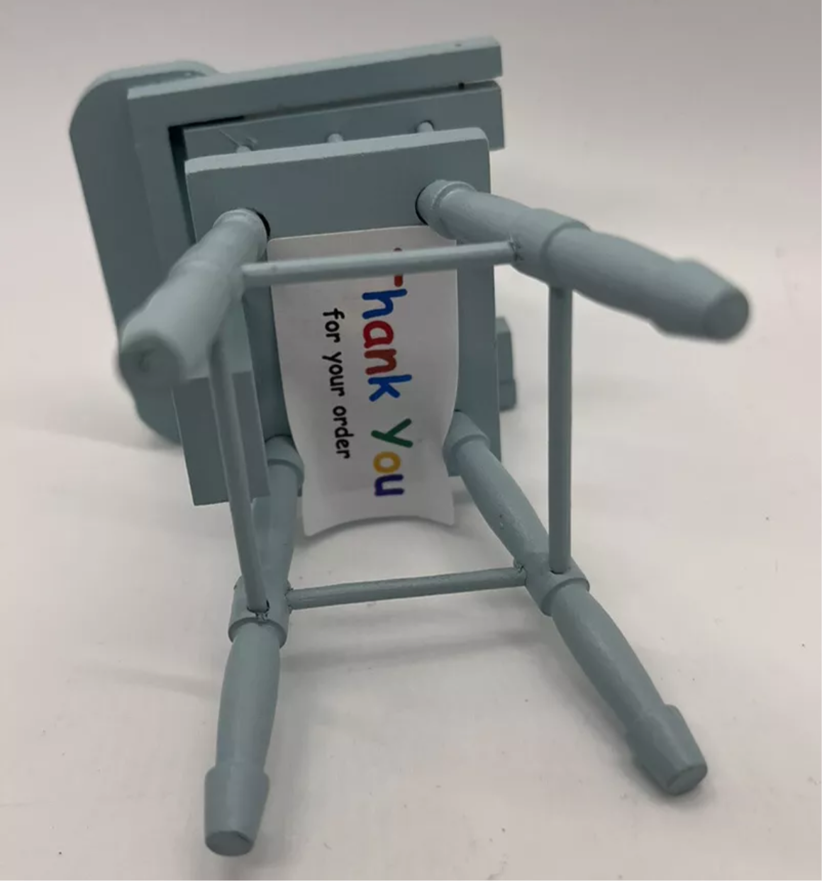 Dolls House high chair blue