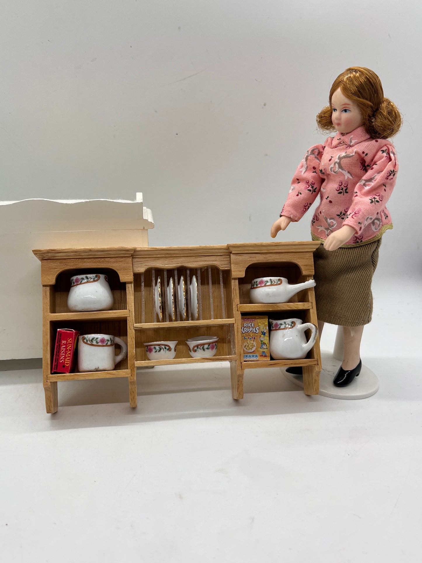 Dolls house filled wall unit