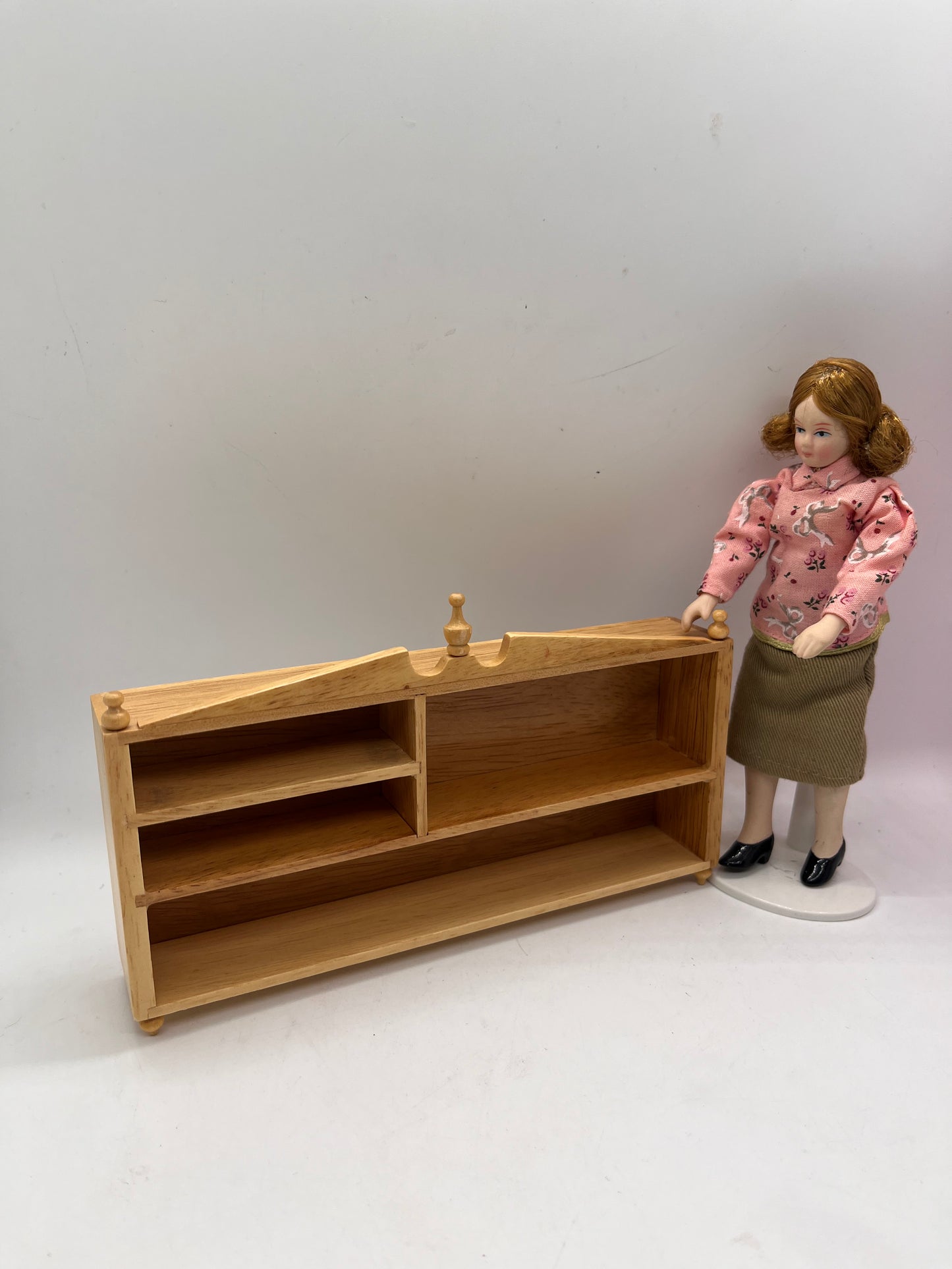 Dolls house large wall unit in pine