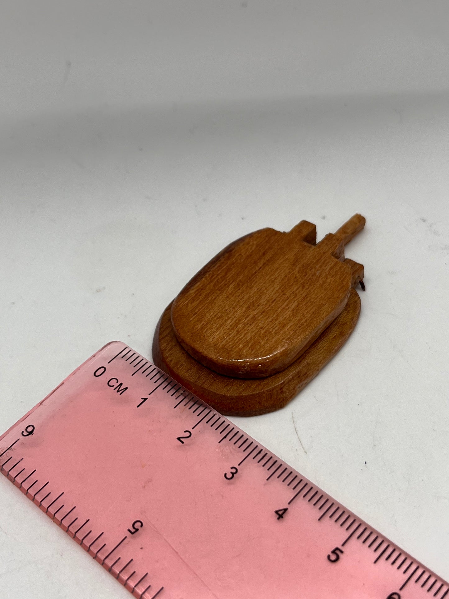 Dolls house wooden toilet seat