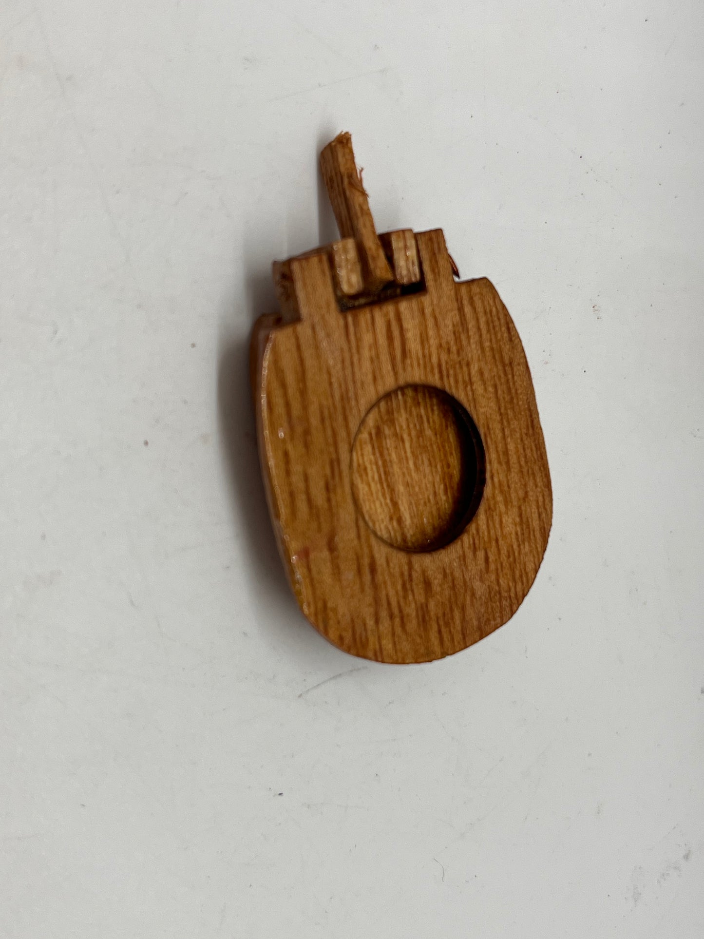 Dolls house wooden toilet seat