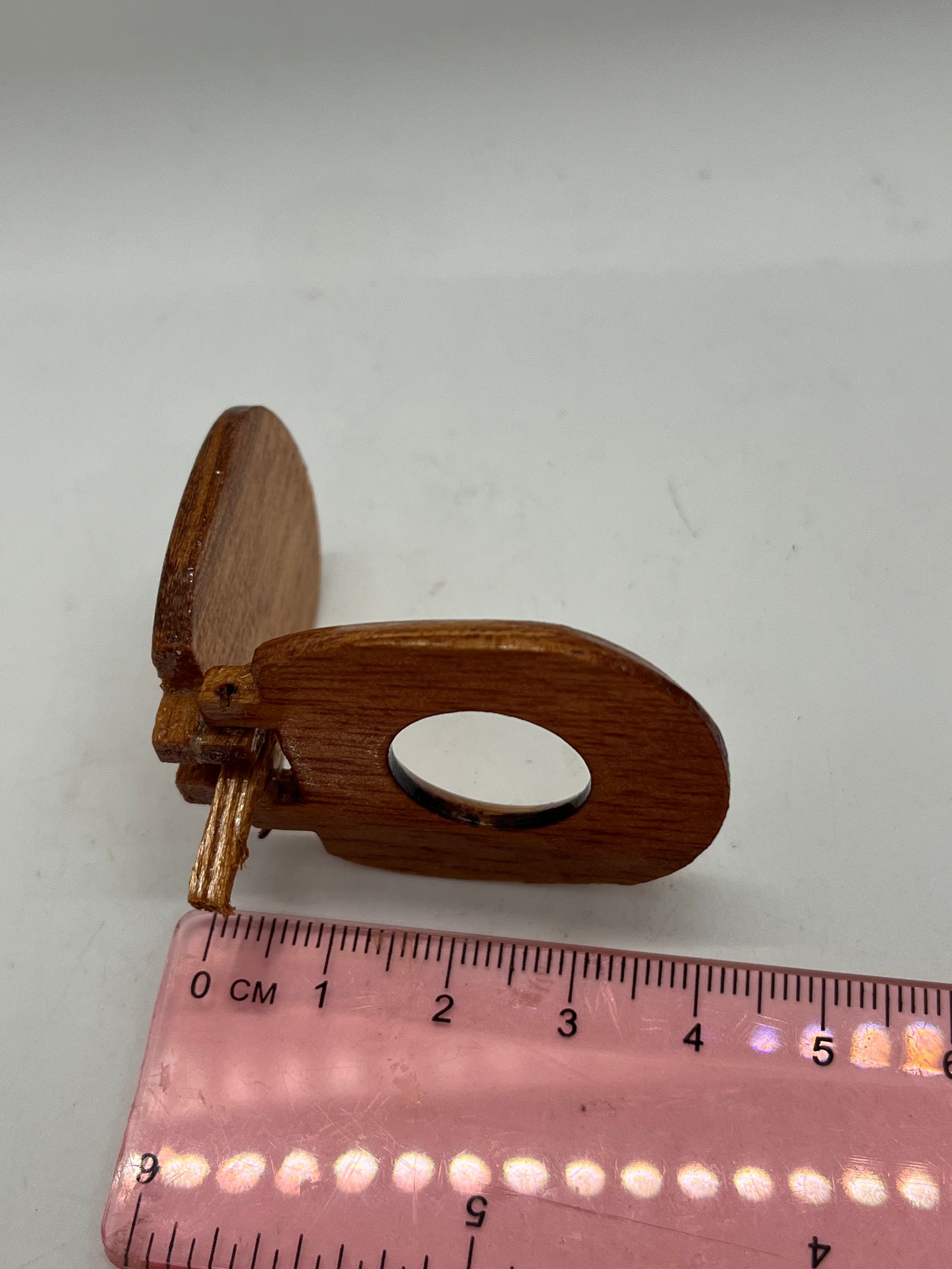Dolls house wooden toilet seat