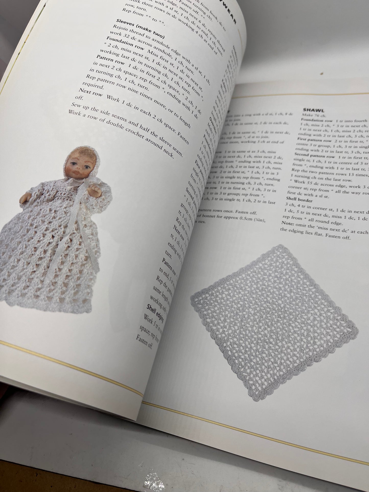 Dolls house miniature crochet book, wool needles and tiny buttons