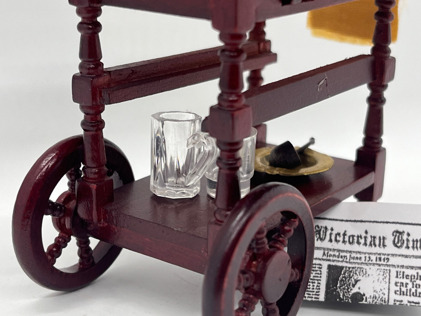 Dolls house gentleman’s trolly & all accessories