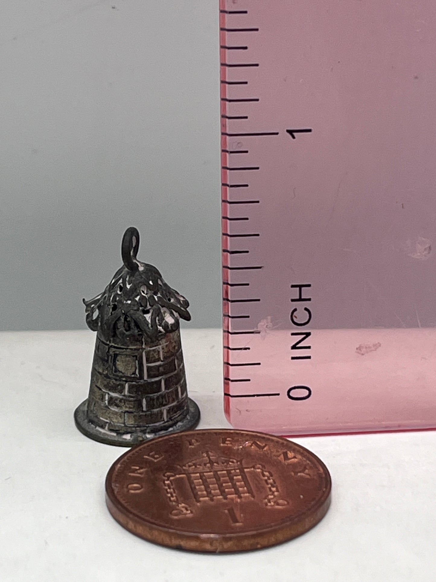 Dolls house ornamental metal hut Tudor house?